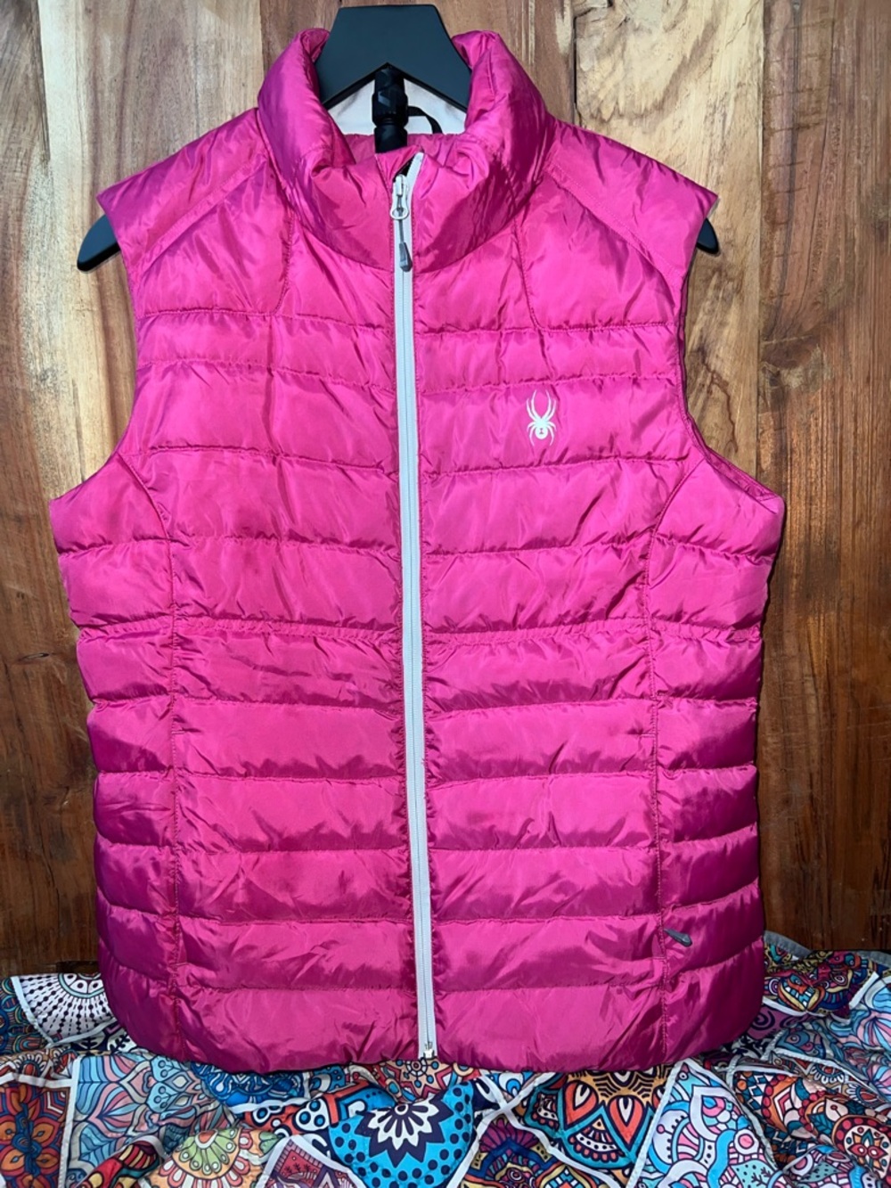 Spyder women’s Hot Pink Quilted Puffer Vest